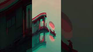 The Red Sun Journey — Aesthetic Japanese Cinematic Loop 🌅✨ #shorts