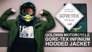 高性能冬用バイクジャケット「GWM ゴアテックスインフィニアム フーデッドジャケット」をレビュー