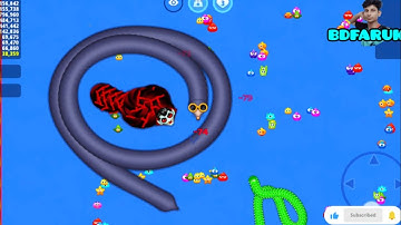 🔥🐍Worms Zone game |😱Big snake surrounding me #😭 No chance to alive wait for end #shorts #snake #game
