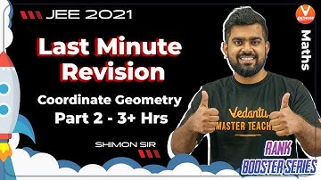 Last Minute Revision For JEE 2021: Coordinate Geometry JEE (Part-2) | Rank Booster🚀 | JEE Maths