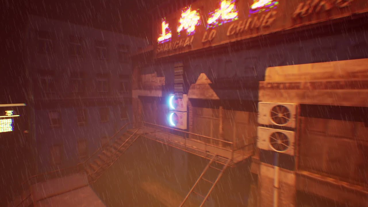 Cyberpunk Street Scene