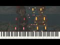 Kikis delivery service  a town with an ocean view  piano synthesia tutorial  studio ghibli cover