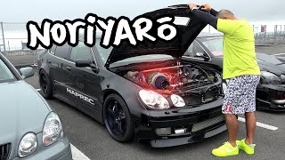 Big turbo Aristo/Lexus GS drift meeting at Fuji Speedway