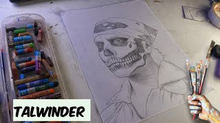 Talwinder drawing tutorial 🤩🖌️🎨 |how to draw talwinder sketch | suresh k arts talwinder drawing 