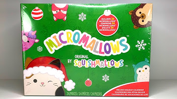 ASMR Toy Unboxing Squishmallow Micromallows Advent Calendar 2024 no talking