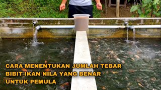 HOW TO DETERMINE THE AMOUNT OF TILE FISH FRY STOCKING IN A BREEDING POND - THE CORRECT WAY FOR BE...