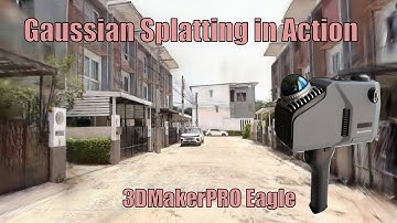 3DMakerPRO Eagle LiDAR Scanner - Gaussian Splatting in Action vs Colorize and SLAM