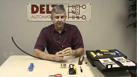 Modicon Remote I-O RG-11 Quad Shield F Connector Installation