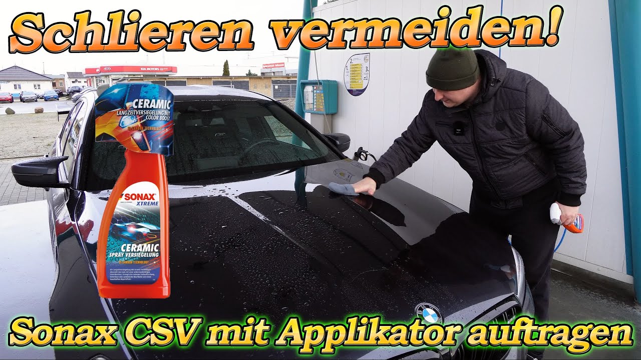 Die Applikator-Methode verhindert Schlieren! Profitiert die SONAX Ceramic Spray Versiegelung davon?