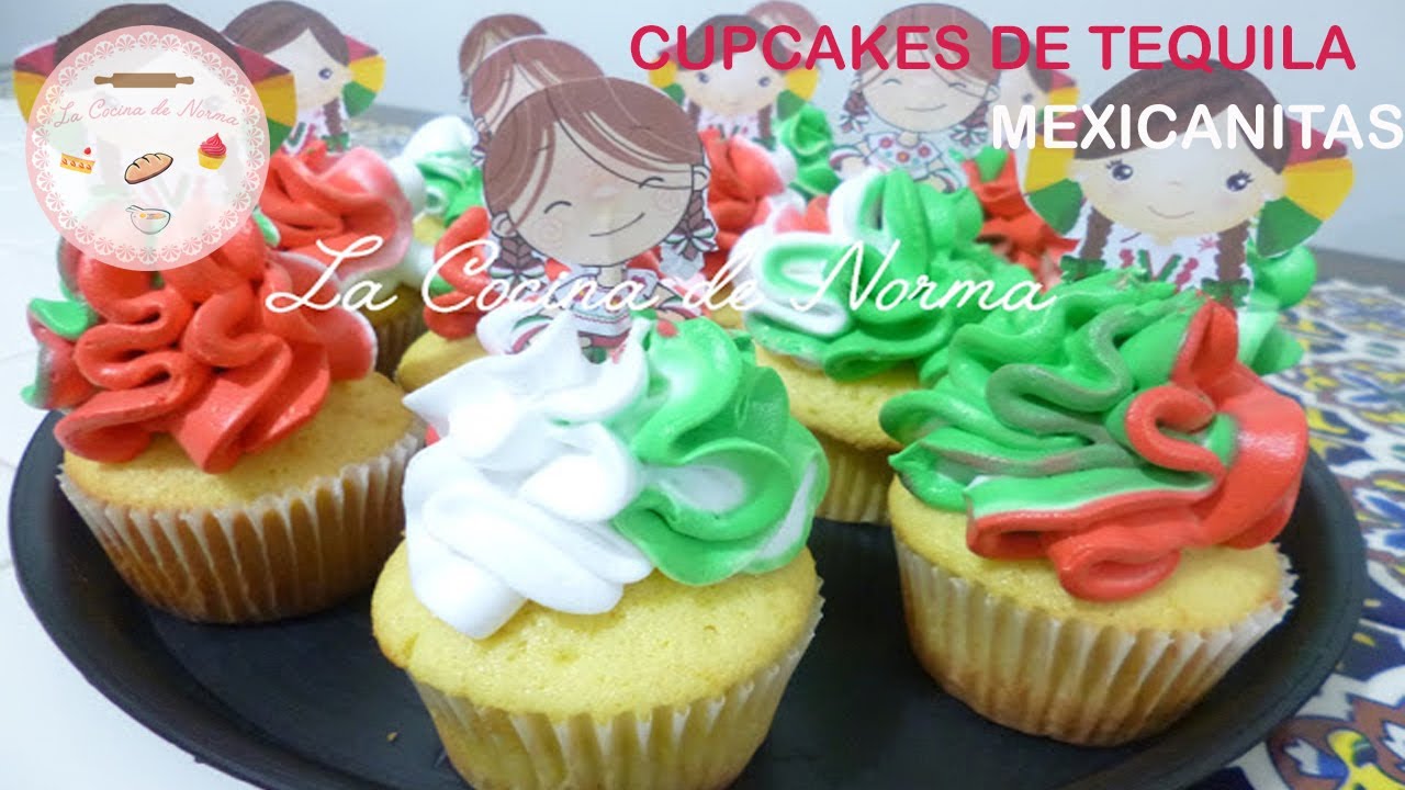 Cupcakes de tequila (Mexicanitas) Viva México - YouTube