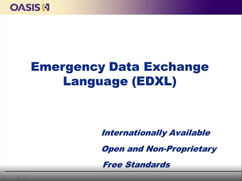 Overview of EDXL Emergency Standards