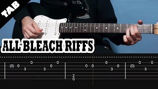 All Riffs - Nirvana - Bleach Guitar Tab Lesson Tutorial