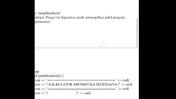 Tugas Akhir Proyek pengantar coding, " Kalkulator Aritmetika Sederhana"