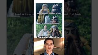 Gimli Steals Galadriel's Hair #lotr #memes