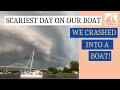 Caught in a Thunderstorm on a Boat, 75 mph Gusts &amp; Hitting Another Boat  w/ Mary Beth and Stephen