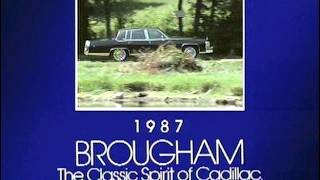 1987 Cadillac Fleetwood Brougham Manufacturer Laserdisc Promotional Video 1987 Cadillac Fleetwood Specs