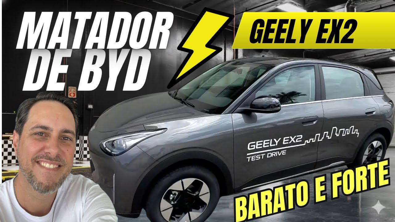 🔥 Adeus Dolphin? Geely EX2 chega barato, forte e chutando a porta no Brasil! Vale pra Uber?