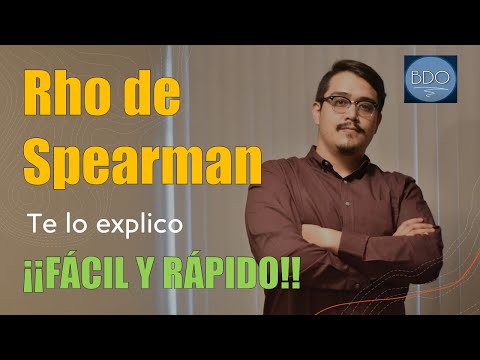 Video: ¿Qué significa rho de Spearman?