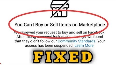 Facebook Marketplace Problem Solve | you can