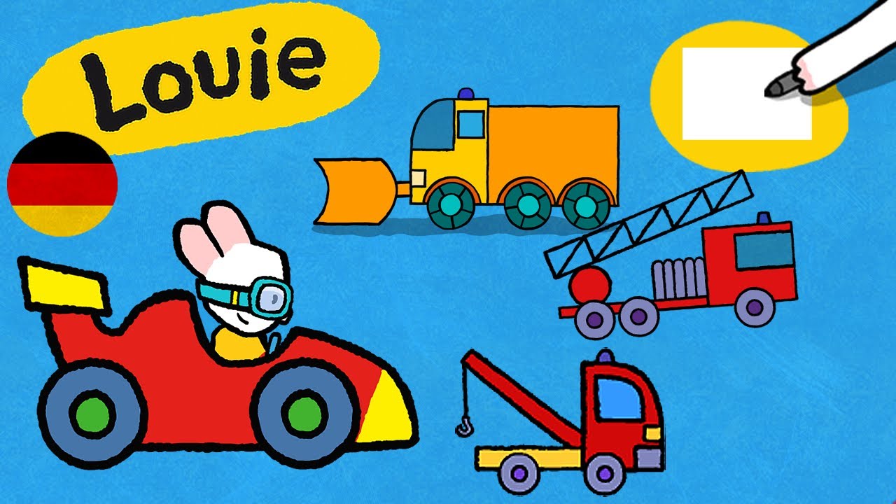 Louie, mal mir - Louie, mal mir Autos | Zeichentrickfilm für Kinder 🎨