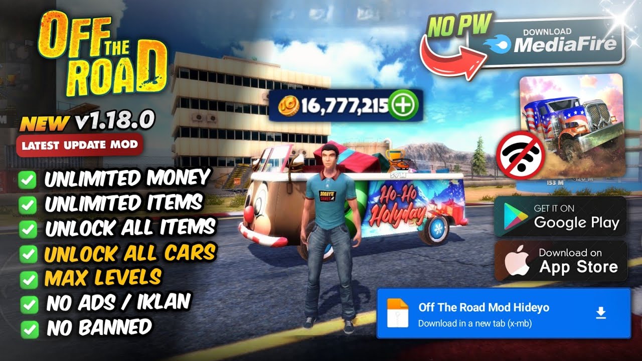 Off The Road Mod Apk Versi 1.18.0 Terbaru 2025 Unlimited Money & Unlock ...