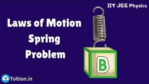 Laws of Motion Spring Problem || IIT JEE Physics