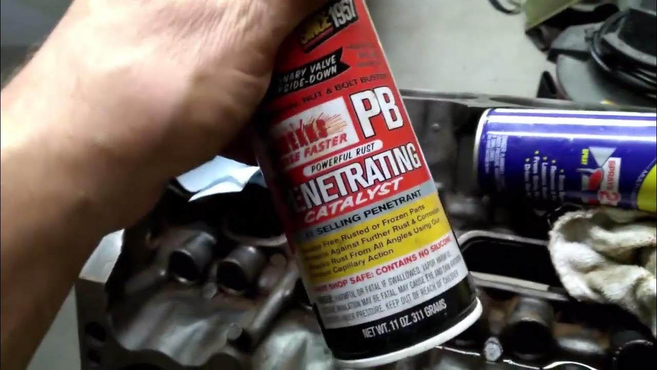 Cleaning 340 Mopar Lifter bores with a rust oil. YouTube