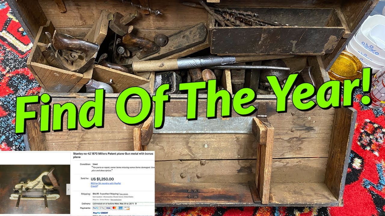 Находка года на распродаже имущества. Коллекция антикварных инструментов начала 1900-х годов.