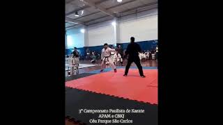 3° Campeonato Paulista de Karate da APAM e CBKJ (Shiai Kumite - Brasil VS Peru) #karate #karatedo