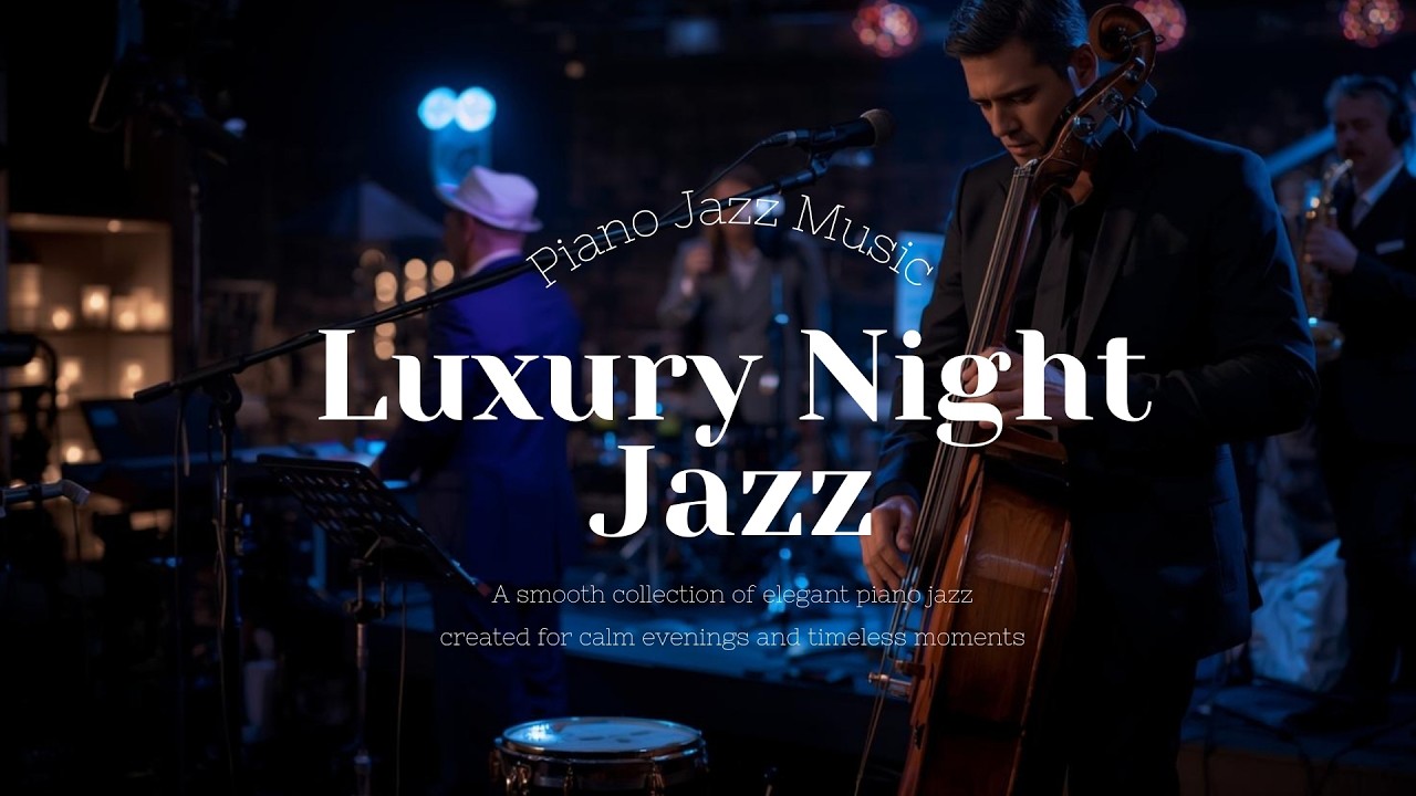 🌃 Night Jazz Lounge ✨ | Elegant Piano Jazz for Relaxing Evenings, Dining & Late Night Ambience