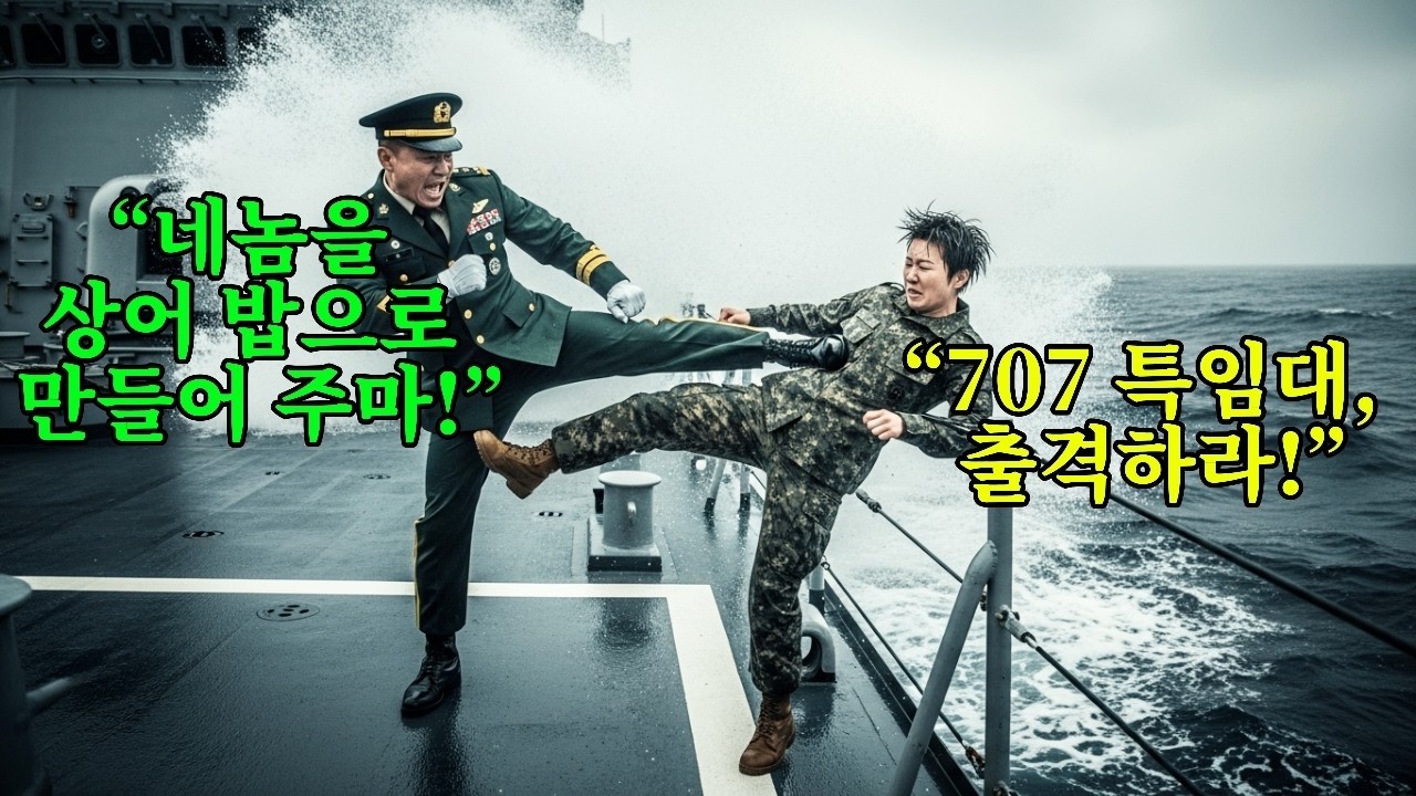 707 특수임무단 출신 최연소 여 대령을 바다에 걷어찬 원사  잠시 후, 그녀가 바다에서 돌아오자 역대급 ‘참교육’이 벌어졌다