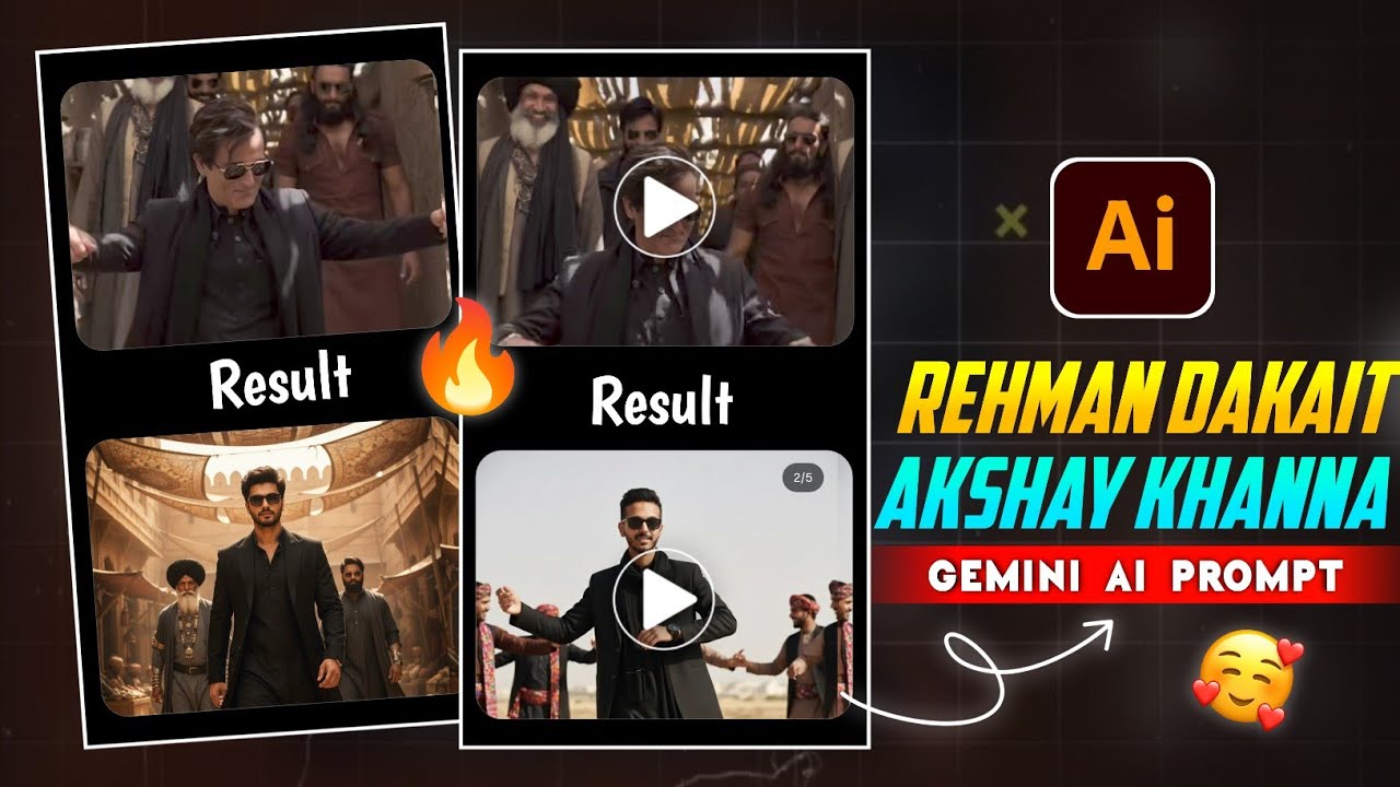 Akshaye Khanna Viral Ai Photo Editing Prompts I Dhurandhar Movie Rehman Dakait Gemini prompt