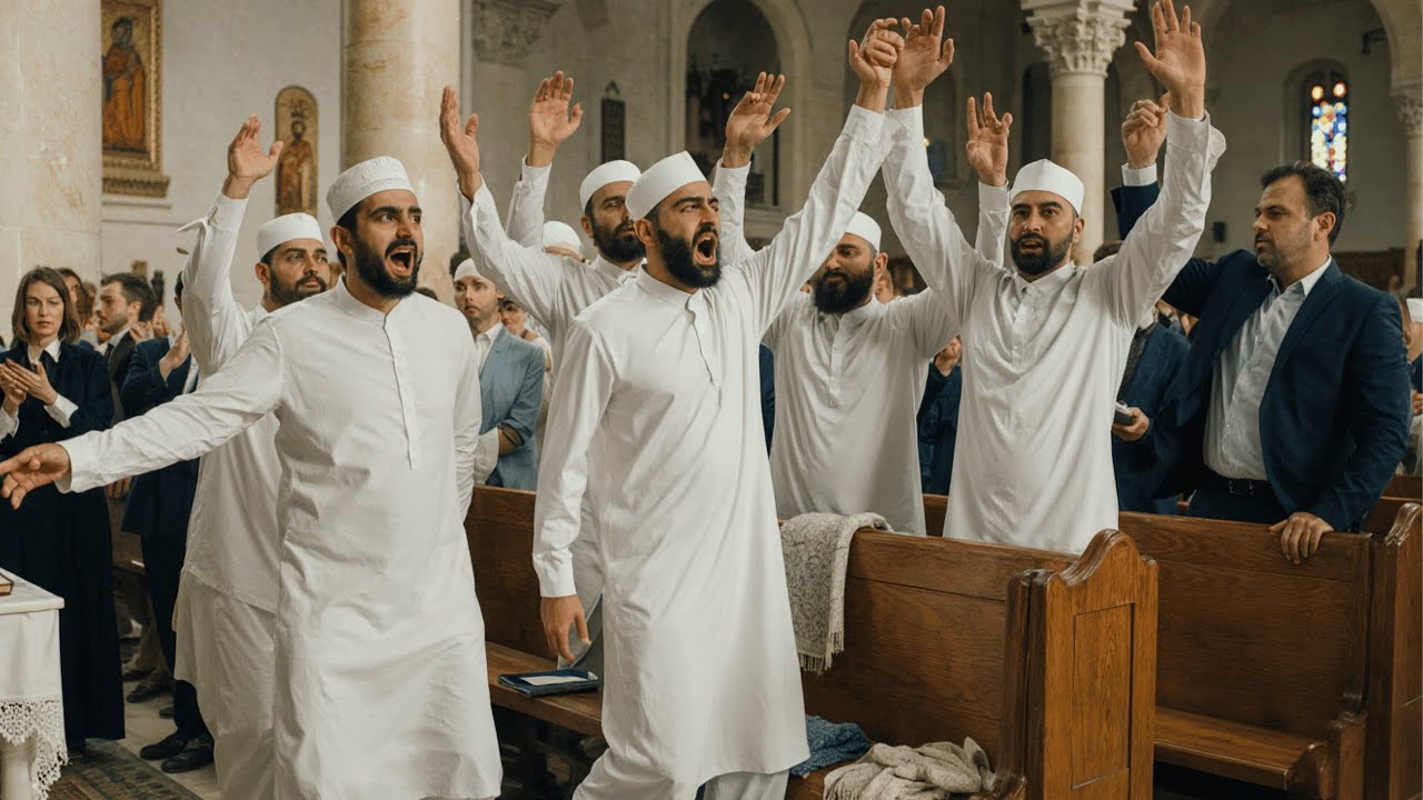 Des versets du Coran ont résonné pendant la Sainte Messe puis l’atmosphère a changé...