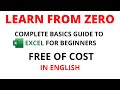 Complete Excel Basics Tutorials For Beginners in English | Ms Excel Intro | Excel Tutorial Part-1