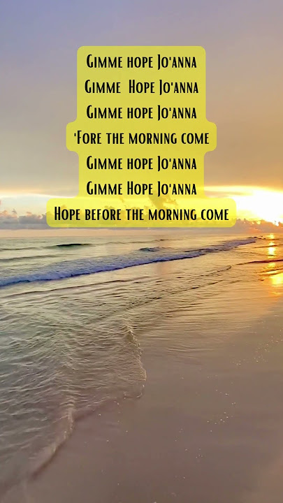 Eddy Grant - Gimme Hope Jo’anna (Cover Lyrics)