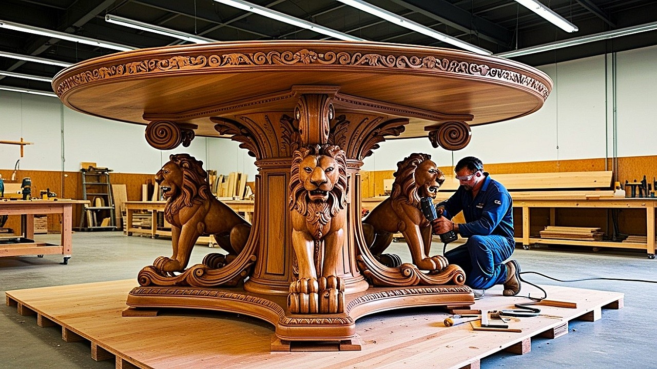 The Evolution of Woodworking Techniques 21st Century Ever Seen // Mr.Van Build Craft Table & Chair