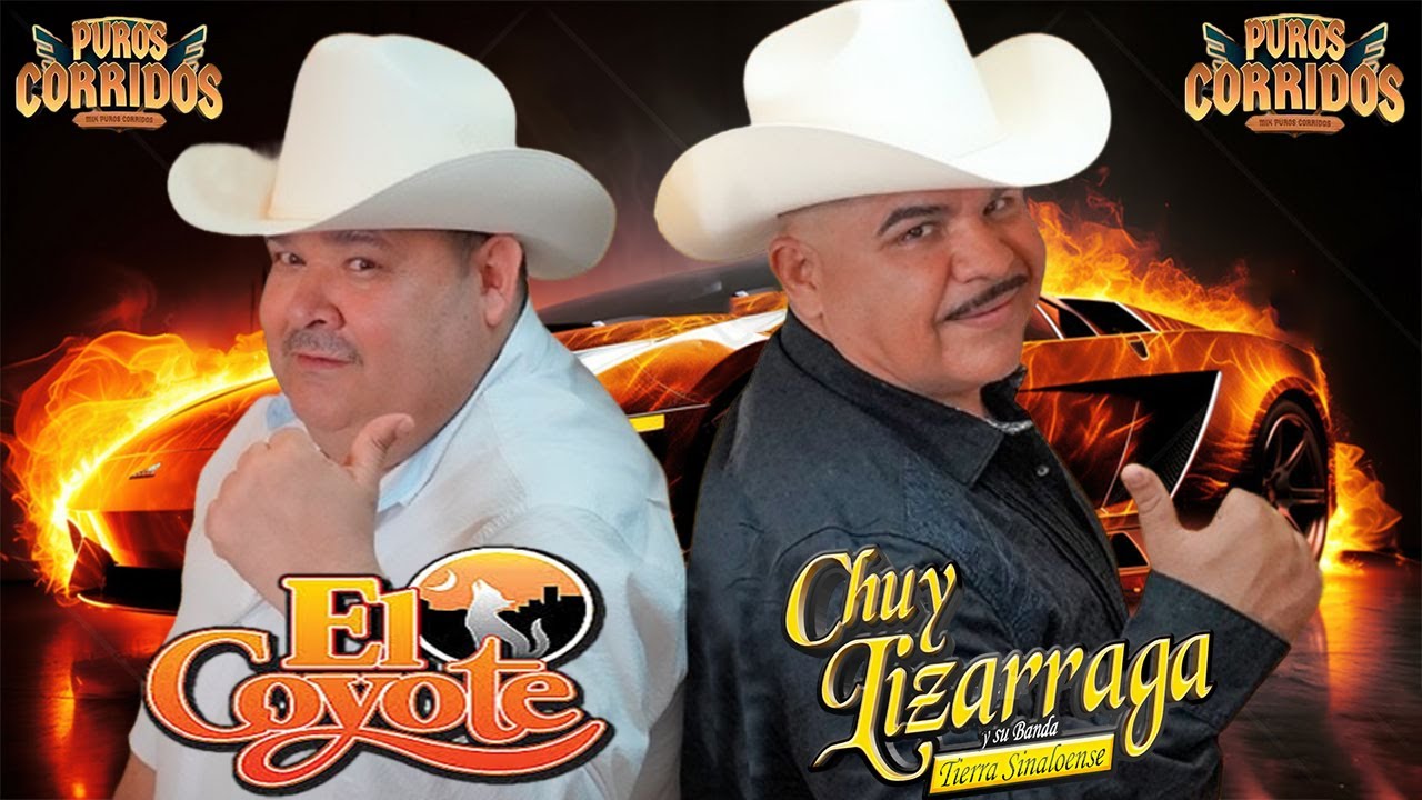 💥 El Coyote y Chuy Lizárraga 🍻 Puros Corridos Con Banda Inmortales 🎺 Mix Para Pistear 2025