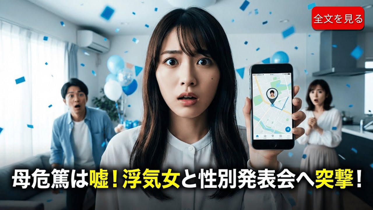 「母が倒れた」嘘つき男のGPSを追ったら、別の女と性別発表会中だったw