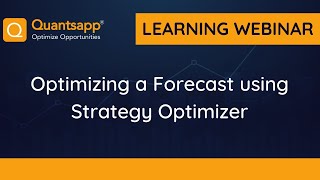 Optimizing a Forecast using Quantsapp Analytical Tool || #Option Learning Webinar