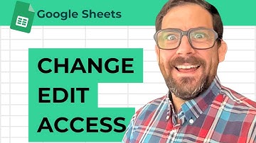 Bewerkingsrechten wijzigen in Google Spreadsheets