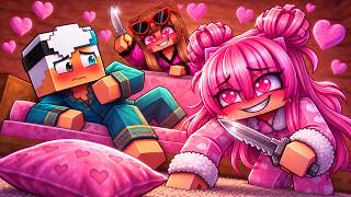 I got CAUGHT at the YANDERE PAJAMA PARTY in Minecraft
