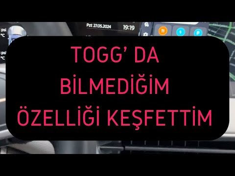 Togg’da bilmediğim özelliği yeni keşfettim :)