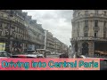 Driving on The Busy parisian Street/Chaotic Paris Drive/summer 2023