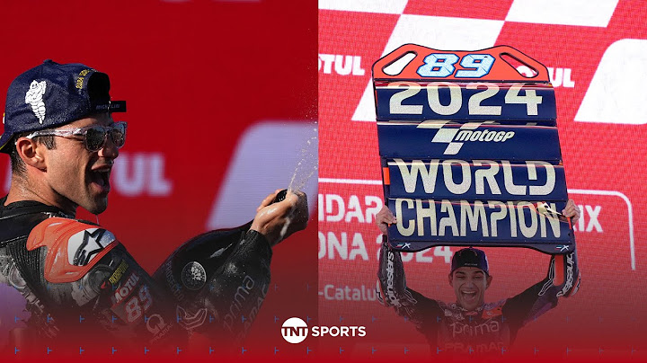 PODIUM CELEBRATIONS! 🍾 Jorge Martín celebrates after winning 2024 MotoGP championship 🏆