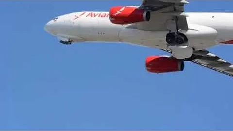 Heavy Avianca Cargo a330 Taking Off from Miami International,FL