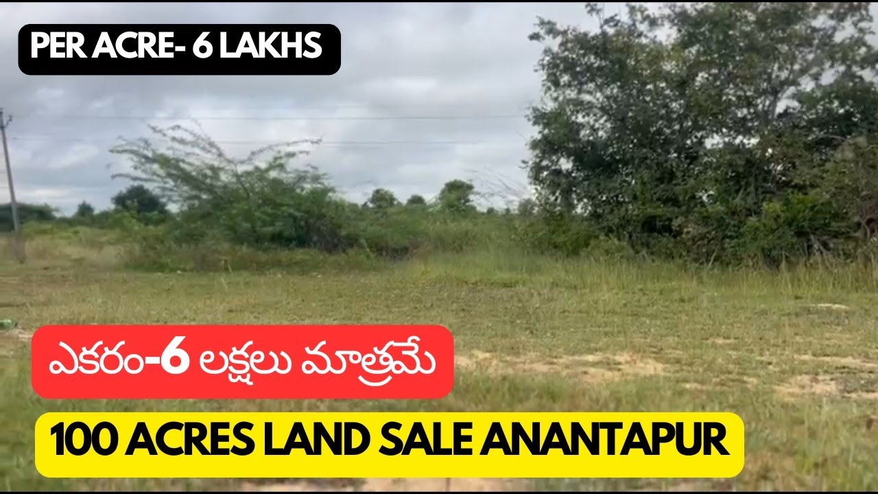 100 Acres Agricultural Land for Sale ||  Gooty