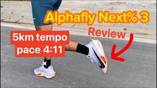 Review Alphafly 3 - Thực tế trải nghiệm với bài tempo 5k và cảm nhận