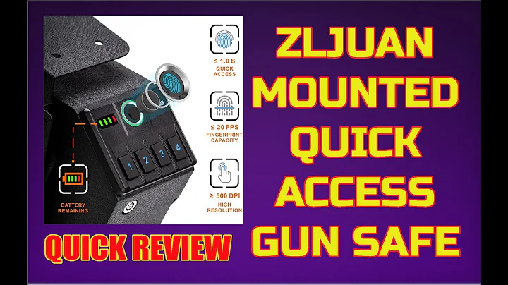 ZLJUAN Mounted Quick Access Handgun Safe, Biometri...