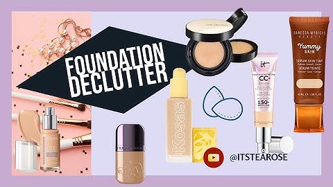 HUGE Foundation DECLUTTER  // my entire foundation collection!🍂