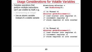 Java Volatile Variables: Usage Considerations Profile